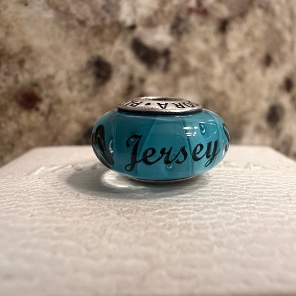 Pandora New Jersey Shore Exclusive Murano Flip Flop Charm RARE